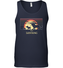 Load image into Gallery viewer, Disney The Lion King Simba And Friends Sunset Logo Men Cotton Tank Top