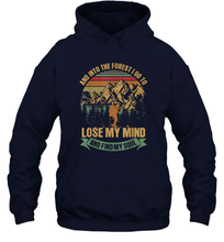 Load image into Gallery viewer, And into the forest i go hiking to lose my mind Unisex Hooded Sweatshirt