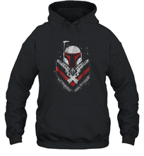 Load image into Gallery viewer, Star Wars Boba Fett No Threats Only Promises Graphic Unisex Hooded Sweatshirt