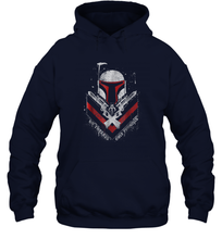 Load image into Gallery viewer, Star Wars Boba Fett No Threats Only Promises Graphic Unisex Hooded Sweatshirt