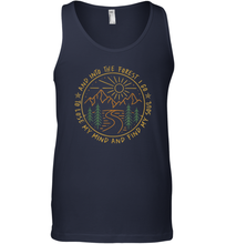 Load image into Gallery viewer, Hiking Camping And Into The Forest I Go Lose My Mind Men Cotton Tank Top