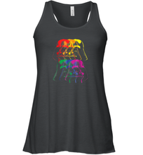 Load image into Gallery viewer, Star Wars Darth Vader Rainbow Darkside Pride Graphic Women Racerback Tank