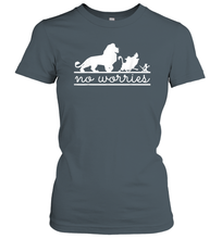 Load image into Gallery viewer, Disney Lion King No Worries Silhouette Trio Women Cotton T-Shirt