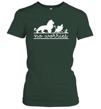 Load image into Gallery viewer, Disney Lion King No Worries Silhouette Trio Women Cotton T-Shirt