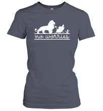 Load image into Gallery viewer, Disney Lion King No Worries Silhouette Trio Women Cotton T-Shirt