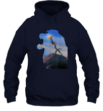 Load image into Gallery viewer, Disney Lion King Mufasa Silhouette Pride Rock Rafiki Simba Unisex Hooded Sweatshirt