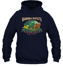 Load image into Gallery viewer, Disney Lion King Hakuna Matata Motto Simba Timon Pumbaa Unisex Hooded Sweatshirt