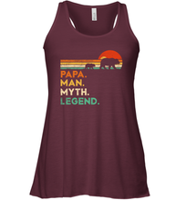 Load image into Gallery viewer, Papa Bear Man Myth Legend T Shirt Vintage For Mens Dad Father Women Racerback Tank
