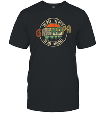 Load image into Gallery viewer, Mens Grandpa The Man The Myth The Bad Influence Premium Men Cotton T-Shirt