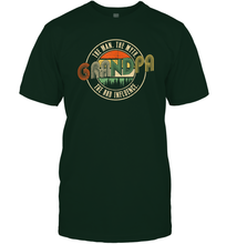 Load image into Gallery viewer, Mens Grandpa The Man The Myth The Bad Influence Premium Men Cotton T-Shirt