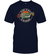 Load image into Gallery viewer, Mens Grandpa The Man The Myth The Bad Influence Premium Men Cotton T-Shirt