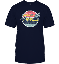 Load image into Gallery viewer, Disney Lion King Distressed Group Circle Scene Graphic Men Cotton T-Shirt
