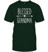 Load image into Gallery viewer, Blessed Grandma T shirt Grandmother Mother Moms Women Gifts Men Cotton T-Shirt