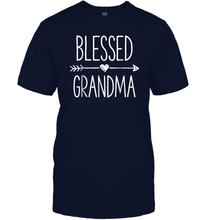 Load image into Gallery viewer, Blessed Grandma T shirt Grandmother Mother Moms Women Gifts Men Cotton T-Shirt