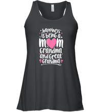 Load image into Gallery viewer, Happiness Is Being A Mom Great Grandma T shirt Women Mother Women Racerback Tank