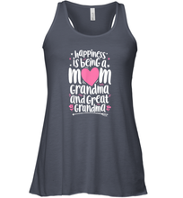 Load image into Gallery viewer, Happiness Is Being A Mom Great Grandma T shirt Women Mother Women Racerback Tank