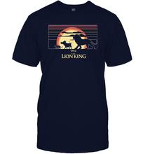 Load image into Gallery viewer, Disney The Lion King Simba And Friends Sunset Logo Men Cotton T-Shirt