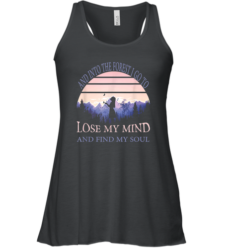 And into the forest I go to lose my mind and find my soul Tee Graphic Women Racerback Tank