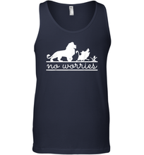 Load image into Gallery viewer, Disney Lion King No Worries Silhouette Trio Men Cotton Tank Top