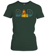 Load image into Gallery viewer, Disney The Lion King Simba and Mufasa Dad Women Cotton T-Shirt