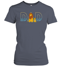 Load image into Gallery viewer, Disney The Lion King Simba and Mufasa Dad Women Cotton T-Shirt
