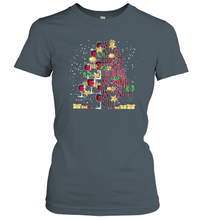 Load image into Gallery viewer, And Into The Forest I Go To Lose My I Christmas Wine Tree Women Cotton T-Shirt