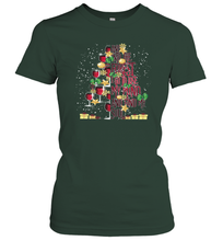 Load image into Gallery viewer, And Into The Forest I Go To Lose My I Christmas Wine Tree Women Cotton T-Shirt
