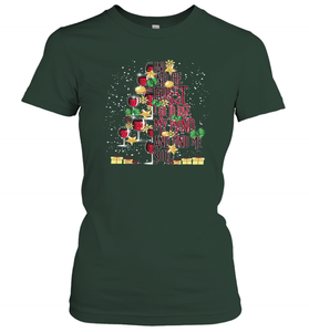 And Into The Forest I Go To Lose My I Christmas Wine Tree Women Cotton T-Shirt
