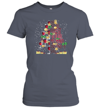 Load image into Gallery viewer, And Into The Forest I Go To Lose My I Christmas Wine Tree Women Cotton T-Shirt