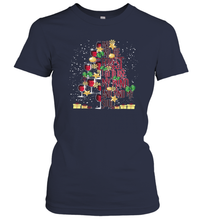 Load image into Gallery viewer, And Into The Forest I Go To Lose My I Christmas Wine Tree Women Cotton T-Shirt